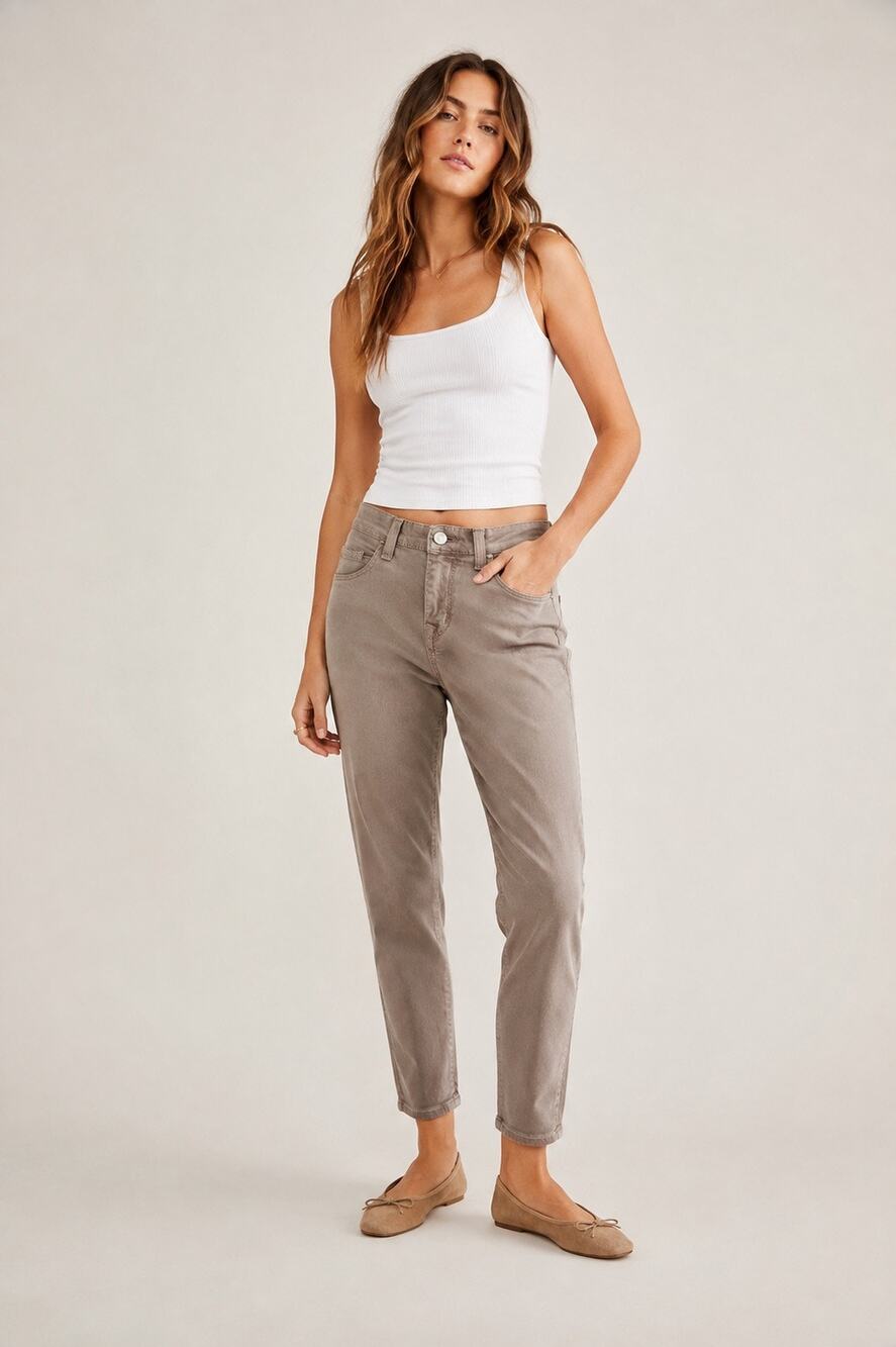 Free People FP Skinny Jeans Size 28 Taupe Gray Brown Stretch Ankle Jeans